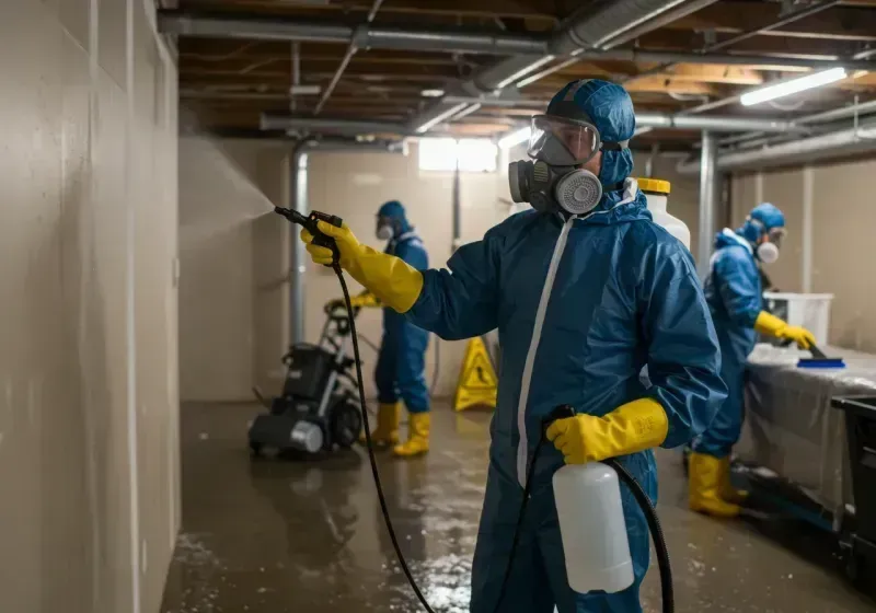 Basement Sanitization and Antimicrobial Treatment process in Kuna, ID