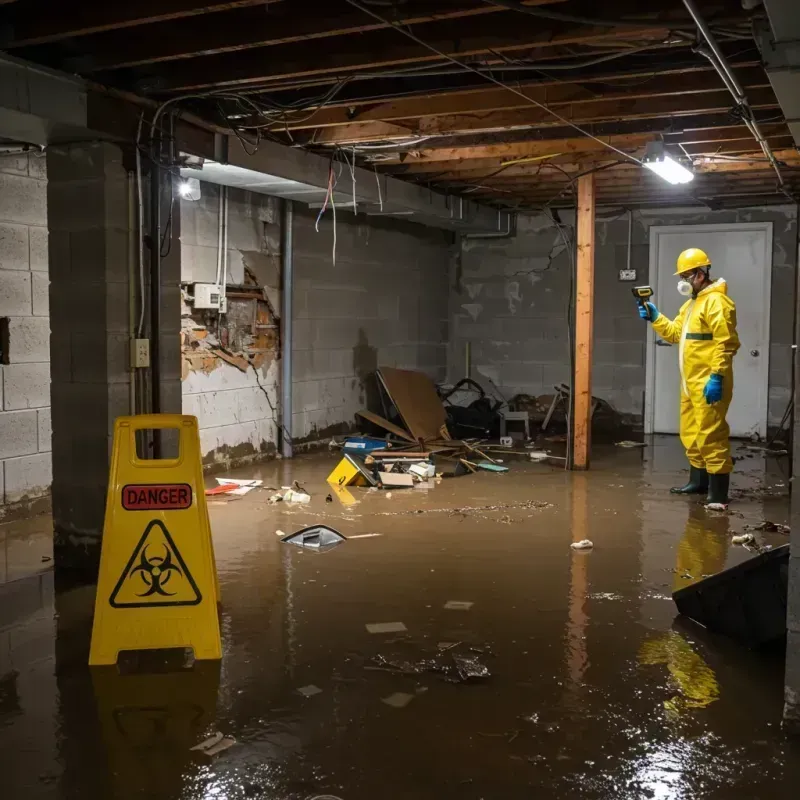 Flooded Basement Electrical Hazard in Kuna, ID Property